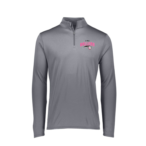 [FTLQFLGY-FAXS-LOGO1] Decker Women's Flex-Lite 1/4 Zip Shirt (Female Adult XS, Gray, Logo 1)