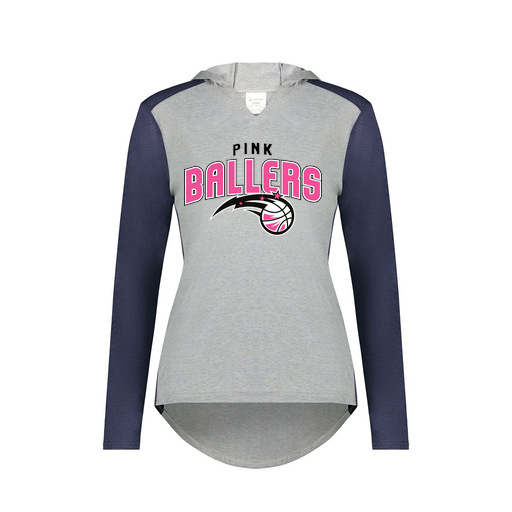 [6902.29V.XS-LOGO1] Ladies Vintage Hoodie (Female Adult XS, Navy, Logo 1)