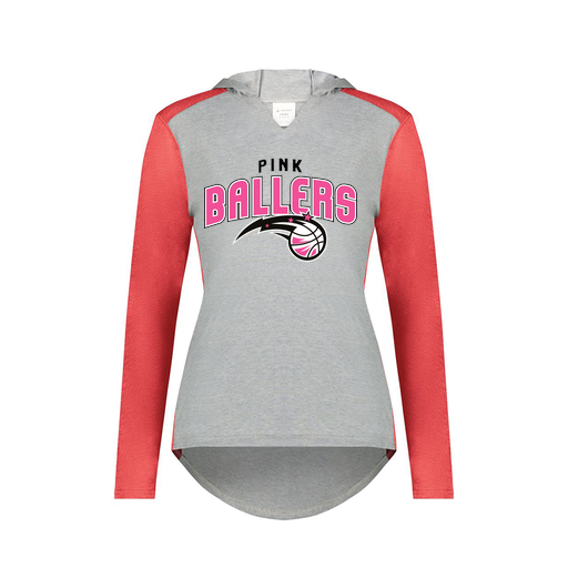 [6902.27V.XS-LOGO1] Ladies Vintage Hoodie (Female Adult XS, Red, Logo 1)