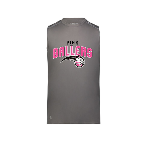 [222593.98D.S-LOGO1] Men's CoolDry TankTop (Adult S, Gray, Logo 1)