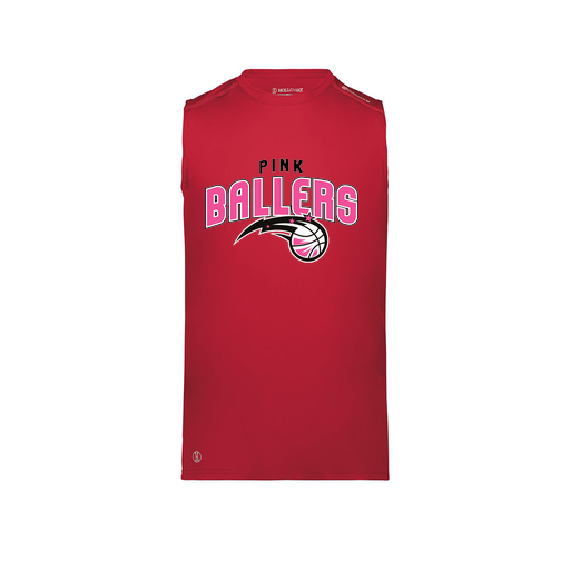 [222593.083.S-LOGO1] Men's CoolDry TankTop (Adult S, Red, Logo 1)